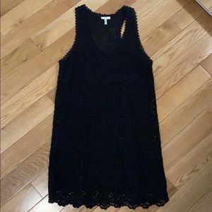Joie black lace dress